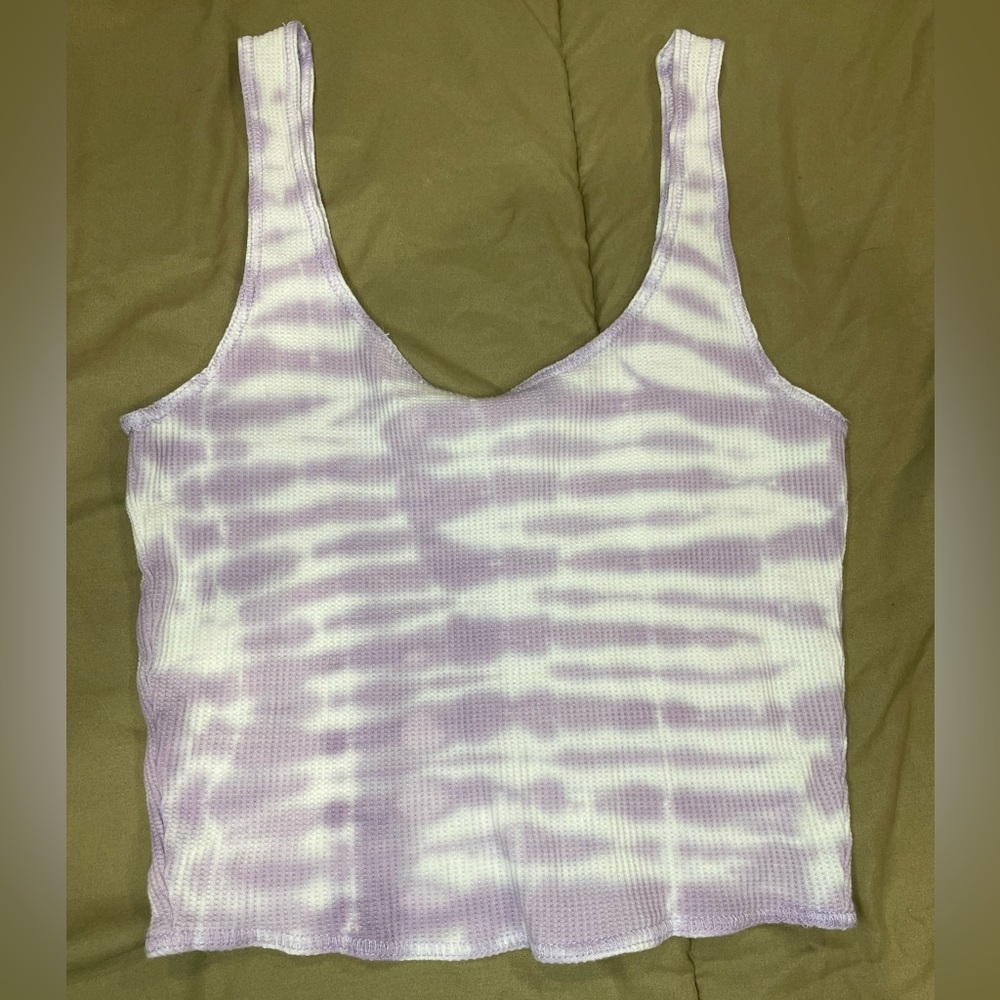 Purple tie die pacsun summer top